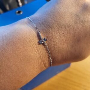 Silver Dragonfly Bracelet